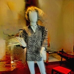 Jones New York Leopard Print Blouse